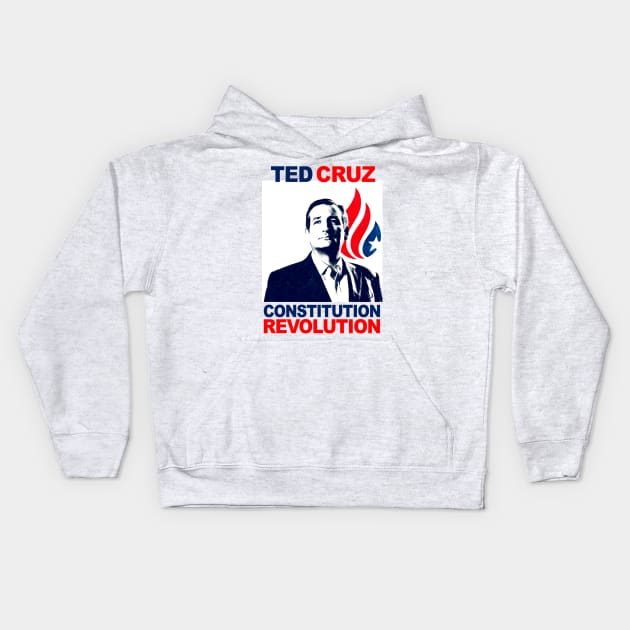 TED CRUZ CONSTITUTION REVOLUTION T-SHIRT Kids Hoodie by UnitedforCruz